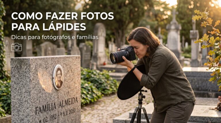 Como fazer fotos para lápides: materiais e processo