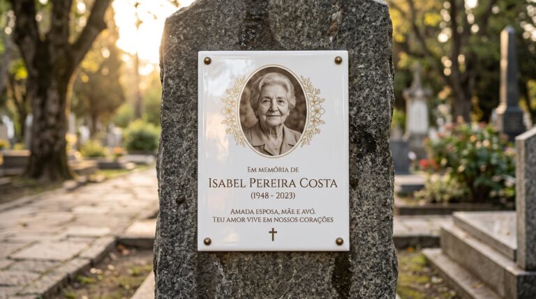Placa de porcelana para túmulo: como escolher
