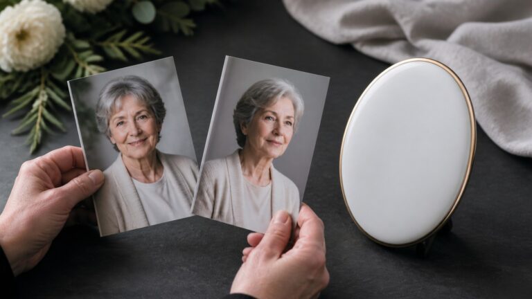 Expressão para foto memorial: sorrindo ou séria?